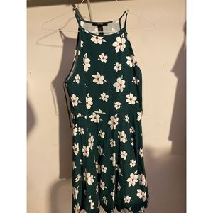 Floral green dress